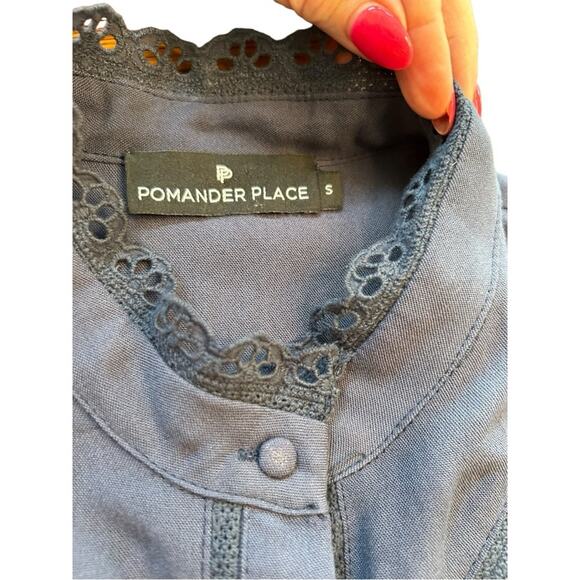 Tuckernuck Pomander Place Navy Blue Dutton Dress - Size S - Picture 7 of 14